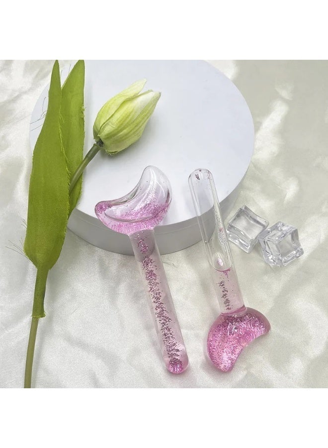 مدلك الوجه والعين الجليدي، أدوات العناية بالبشرة مع مدلك للوجه 2 في 1 وحقيبة سفر، عناية ذاتية للرجال والنساء - Image 3